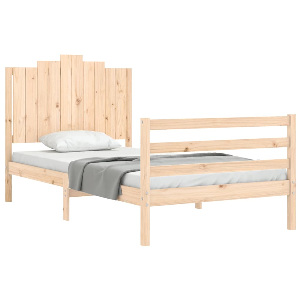 Bed Frame without Mattress 100x200 cm Solid Wood