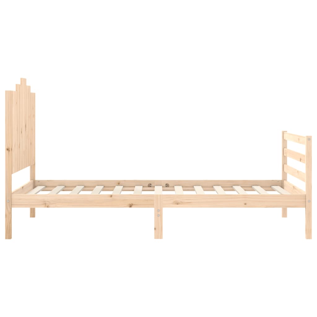 Bed Frame without Mattress 100x200 cm Solid Wood