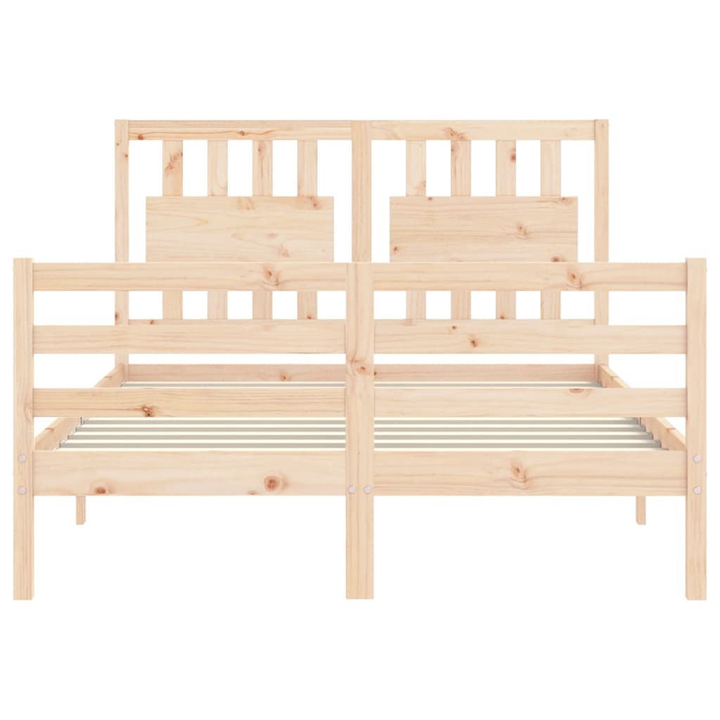 Bed Frame without Mattress 120x200 cm Solid Wood