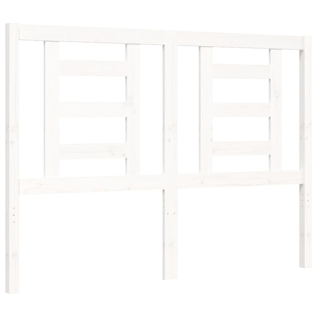 Bed Frame without Mattress White 120x200 cm Solid Wood