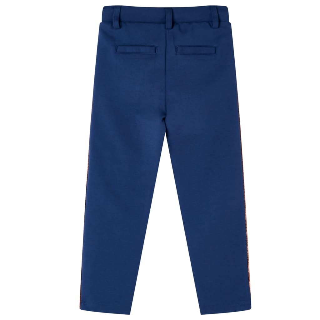 Kids' Pants With Drawstring Navy Blue 128
