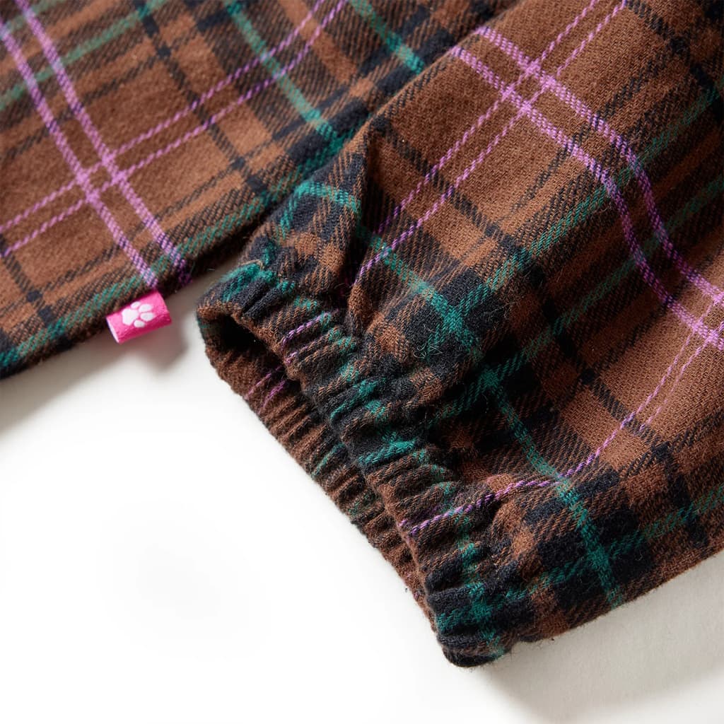 Kids' Dress With Long Sleeves Cognac 128