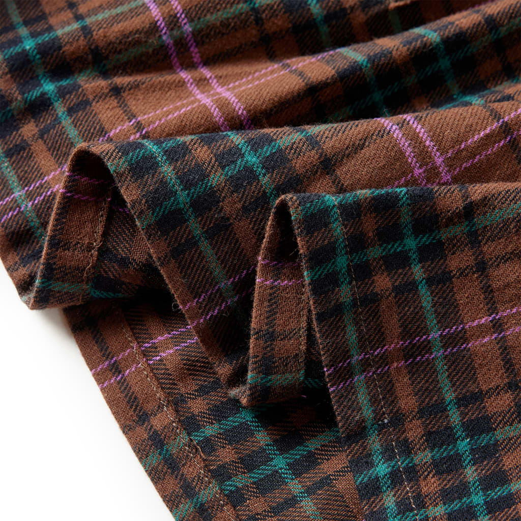 Kids' Dress With Long Sleeves Cognac 128