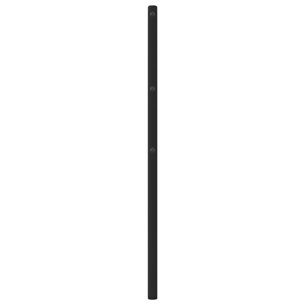 Metal Headboard Black 75 cm
