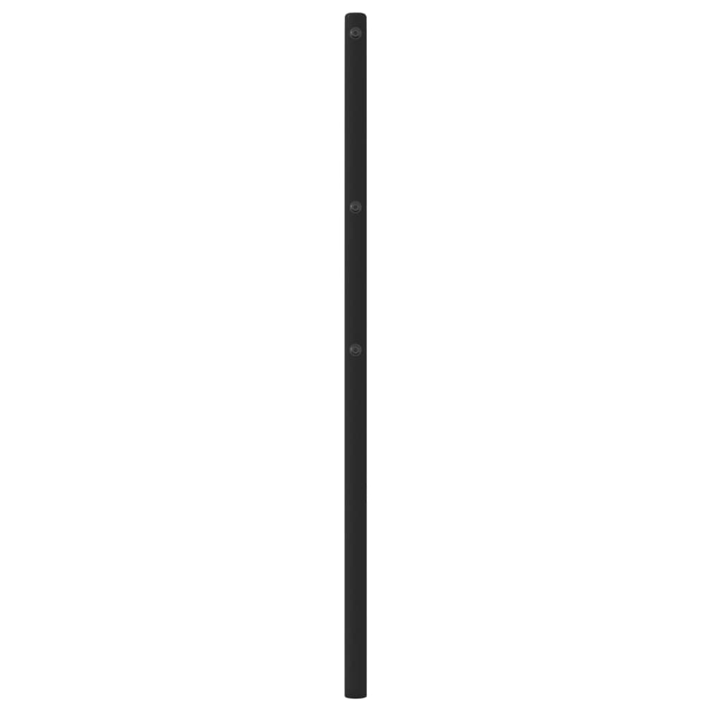 Metal Headboard Black 193 cm