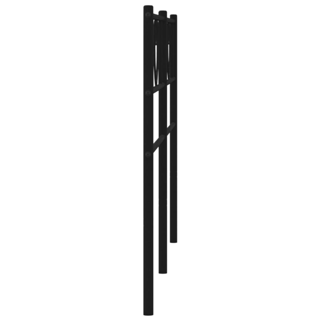 Metal Headboard Black 200 cm
