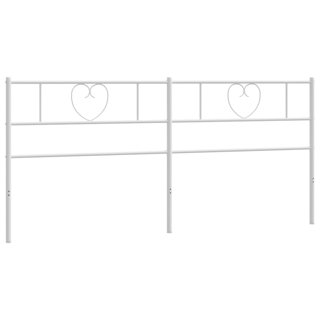 Metal Headboard White 180 cm