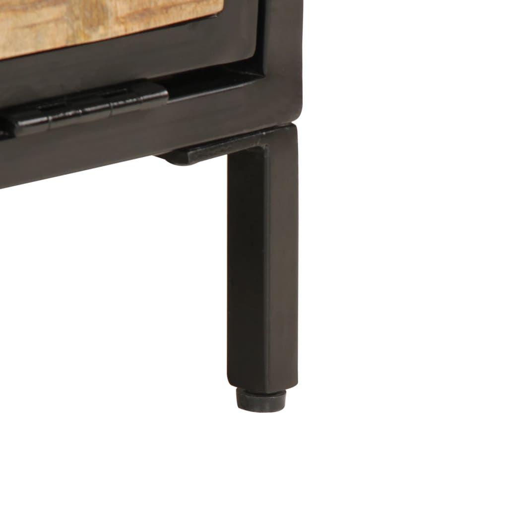 Shoe Cabinet 60x35x53 cm Solid Rough Wood Mango