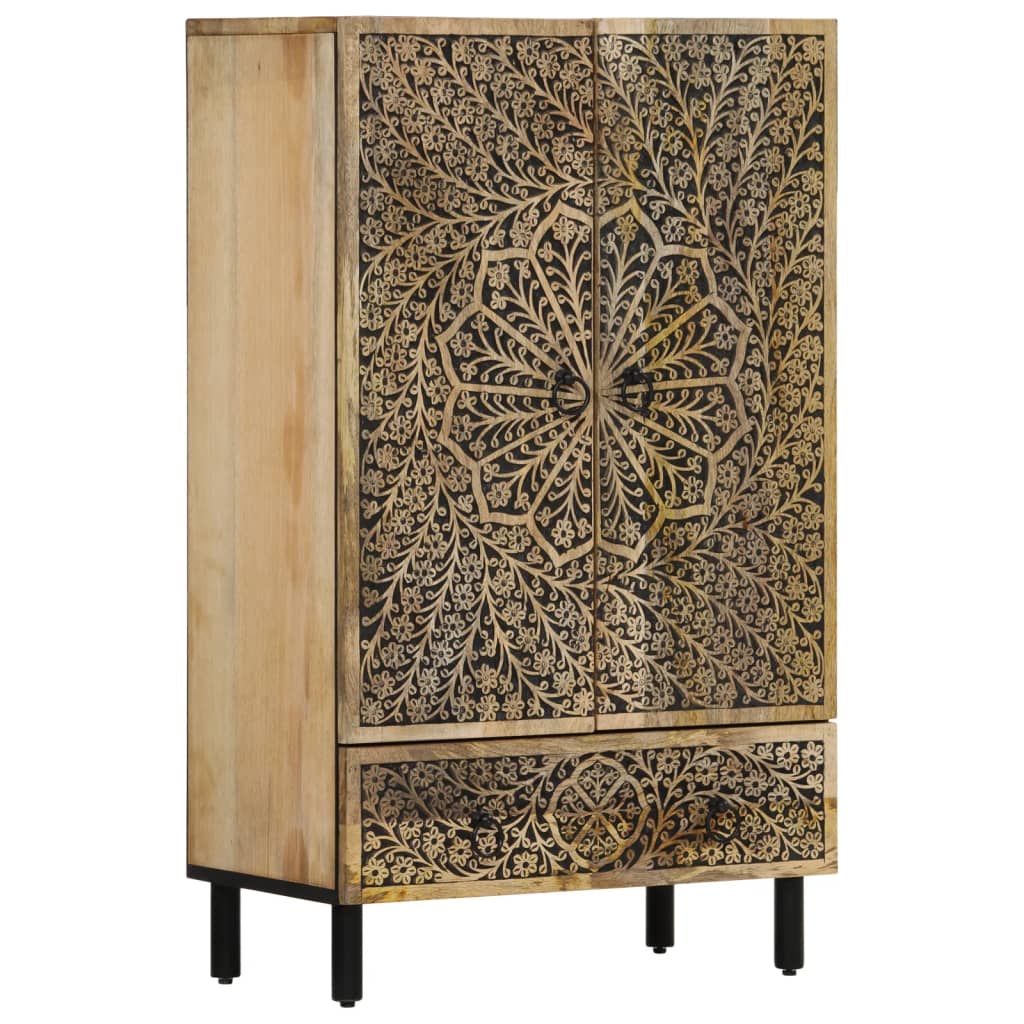 Highboard 60x33x100 cm Solid Wood Mango