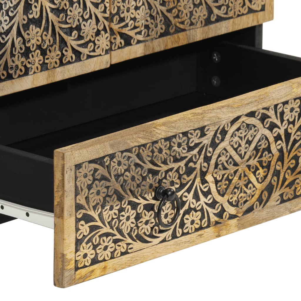 Highboard 60x33x100 cm Solid Wood Mango