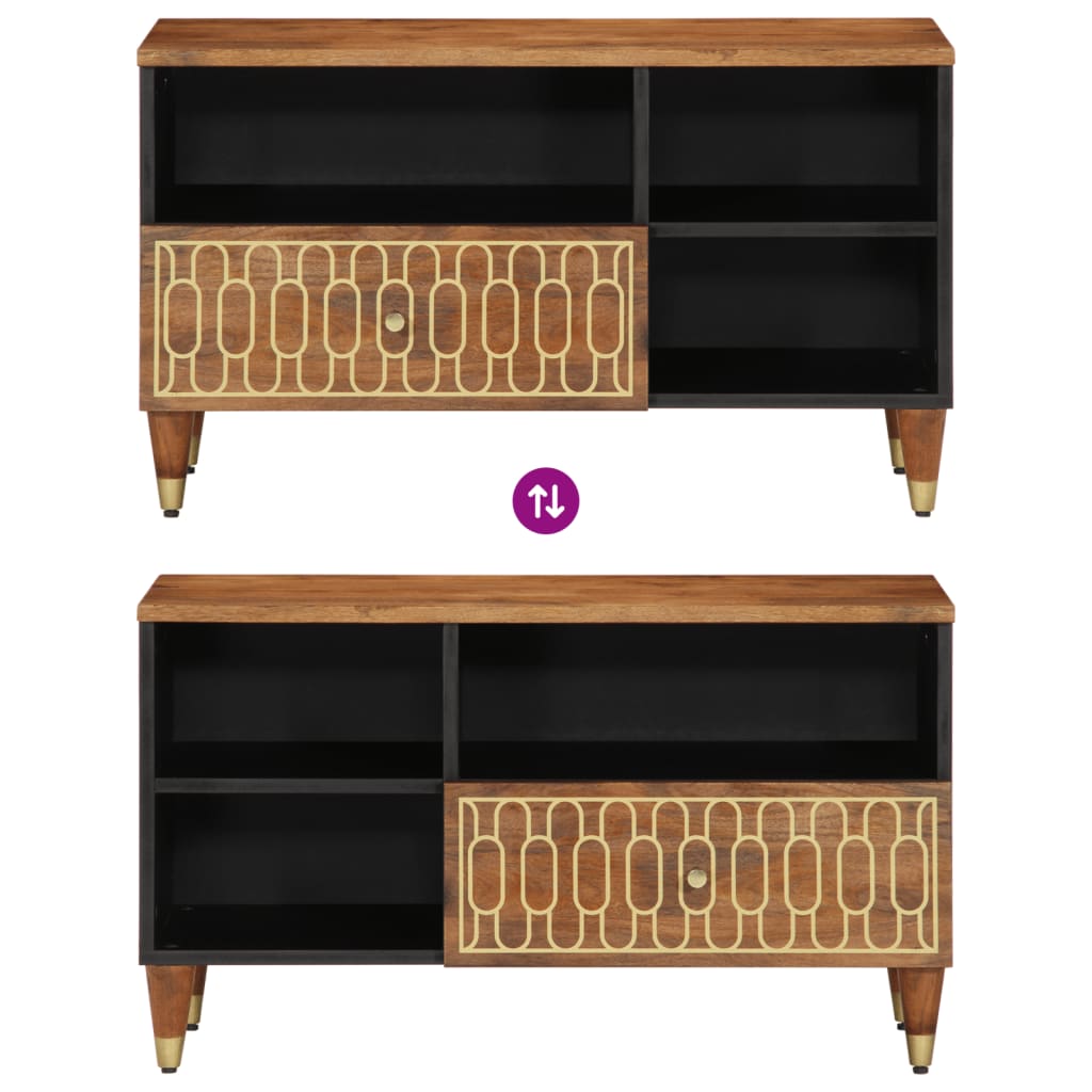 TV Cabinet 80x33x46 cm Solid Wood Mango