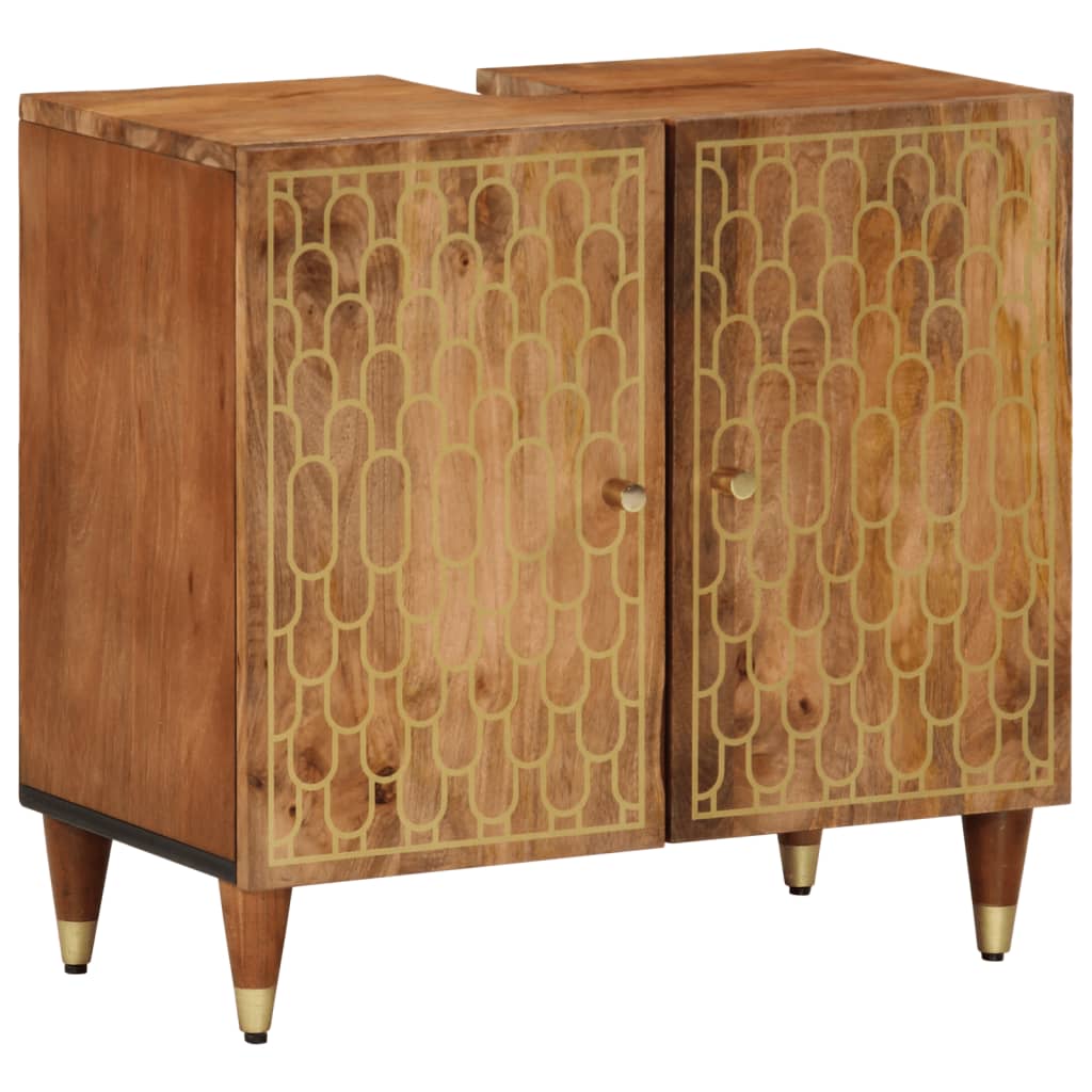 Bathroom Sink Cabinet 62x33x58 cm Solid Wood Mango