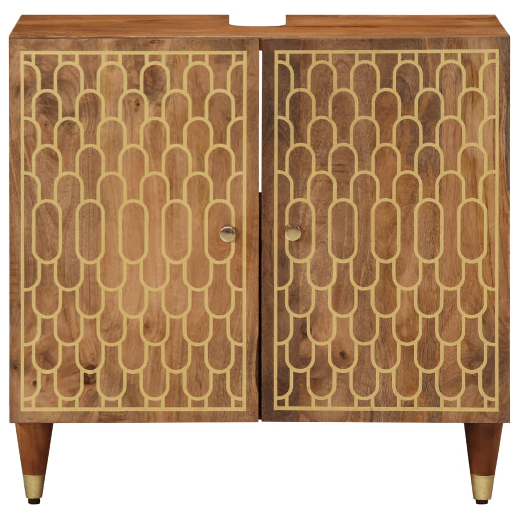 Bathroom Sink Cabinet 62x33x58 cm Solid Wood Mango