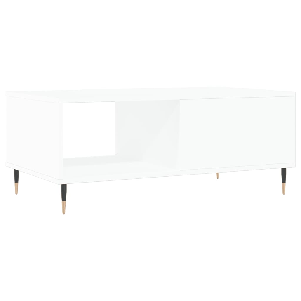 Modern Wooden Living Room Coffee Table With Drawer & Open Storage Space Wood