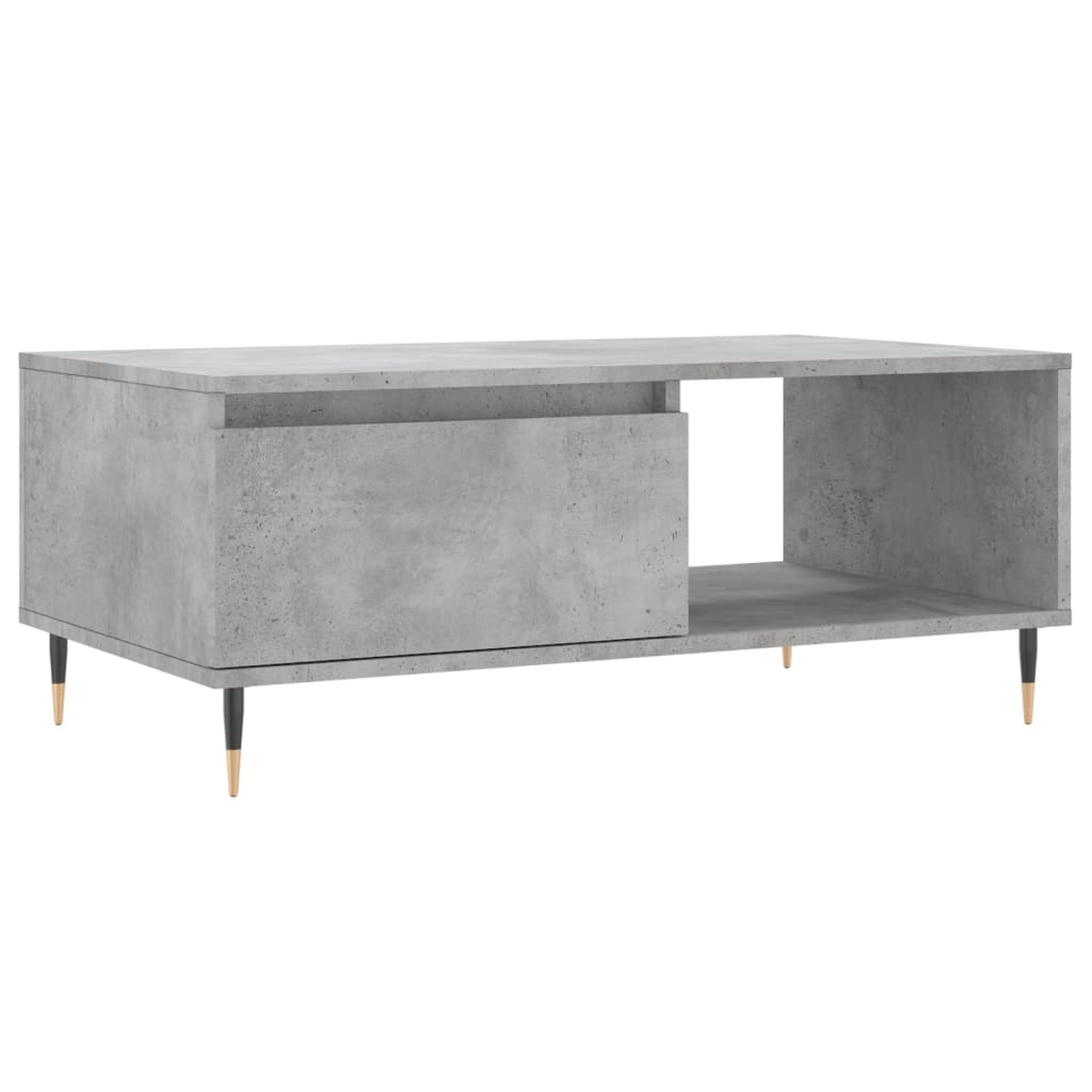 Modern Wooden Living Room Coffee Table With Drawer & Open Storage Space Wood