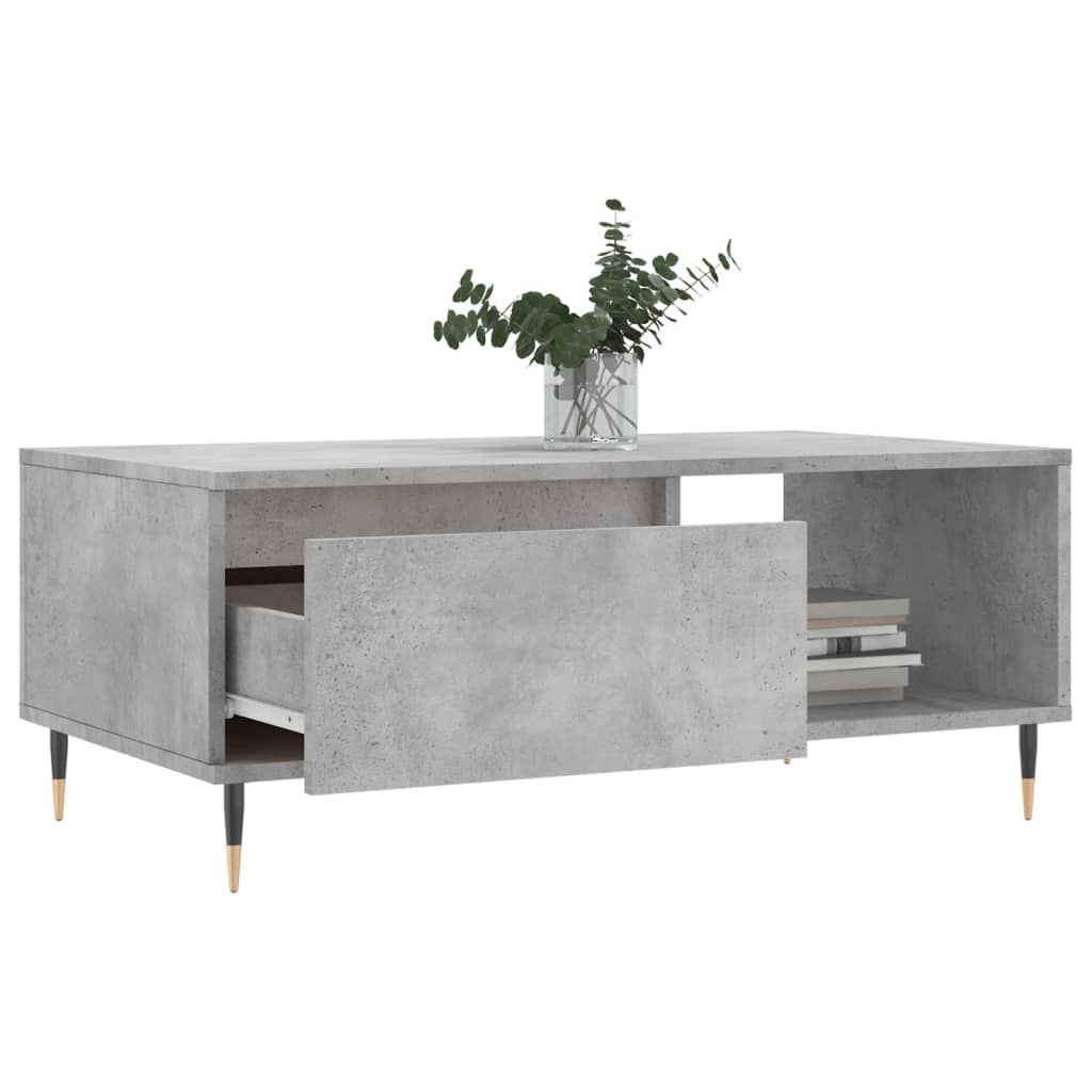 Modern Wooden Living Room Coffee Table With Drawer & Open Storage Space Wood