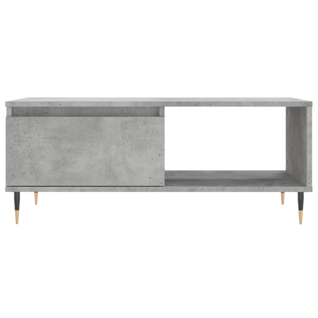 Modern Wooden Living Room Coffee Table With Drawer & Open Storage Space Wood