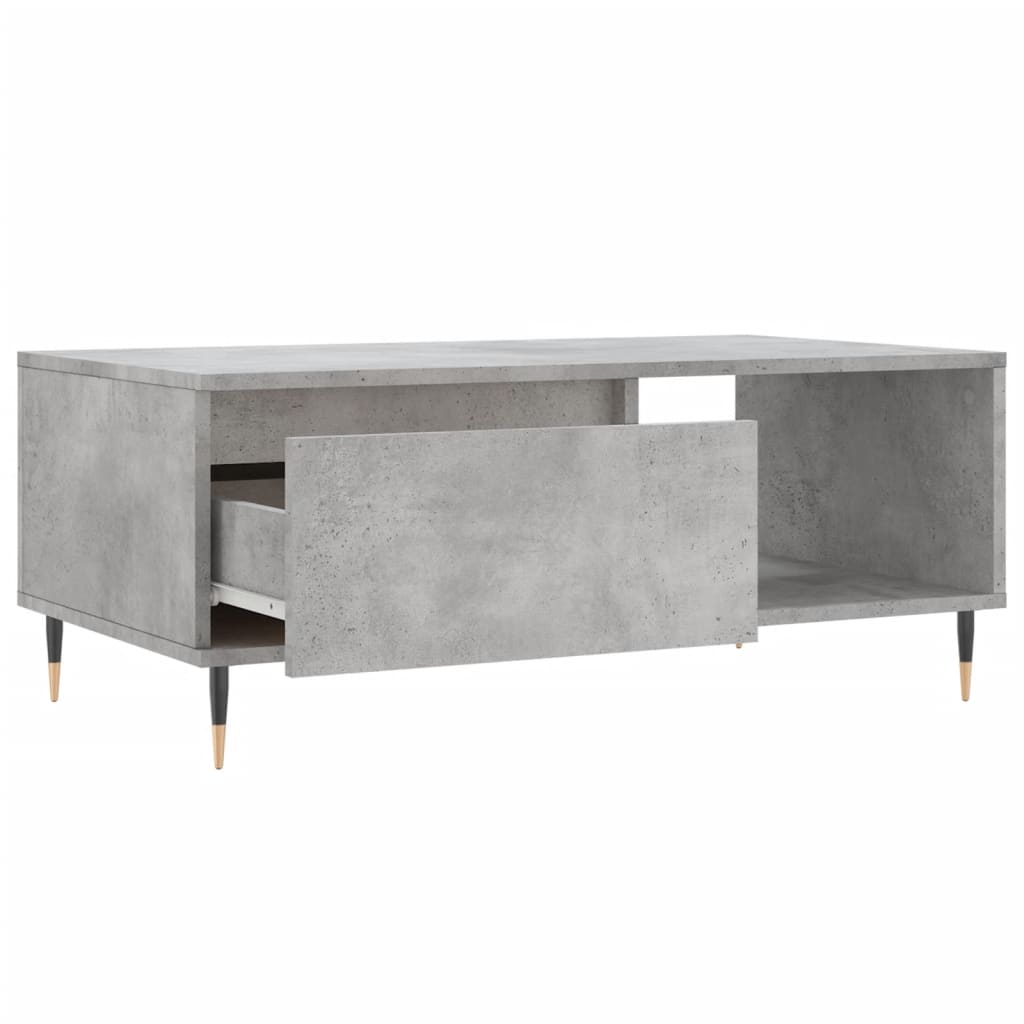 Modern Wooden Living Room Coffee Table With Drawer & Open Storage Space Wood