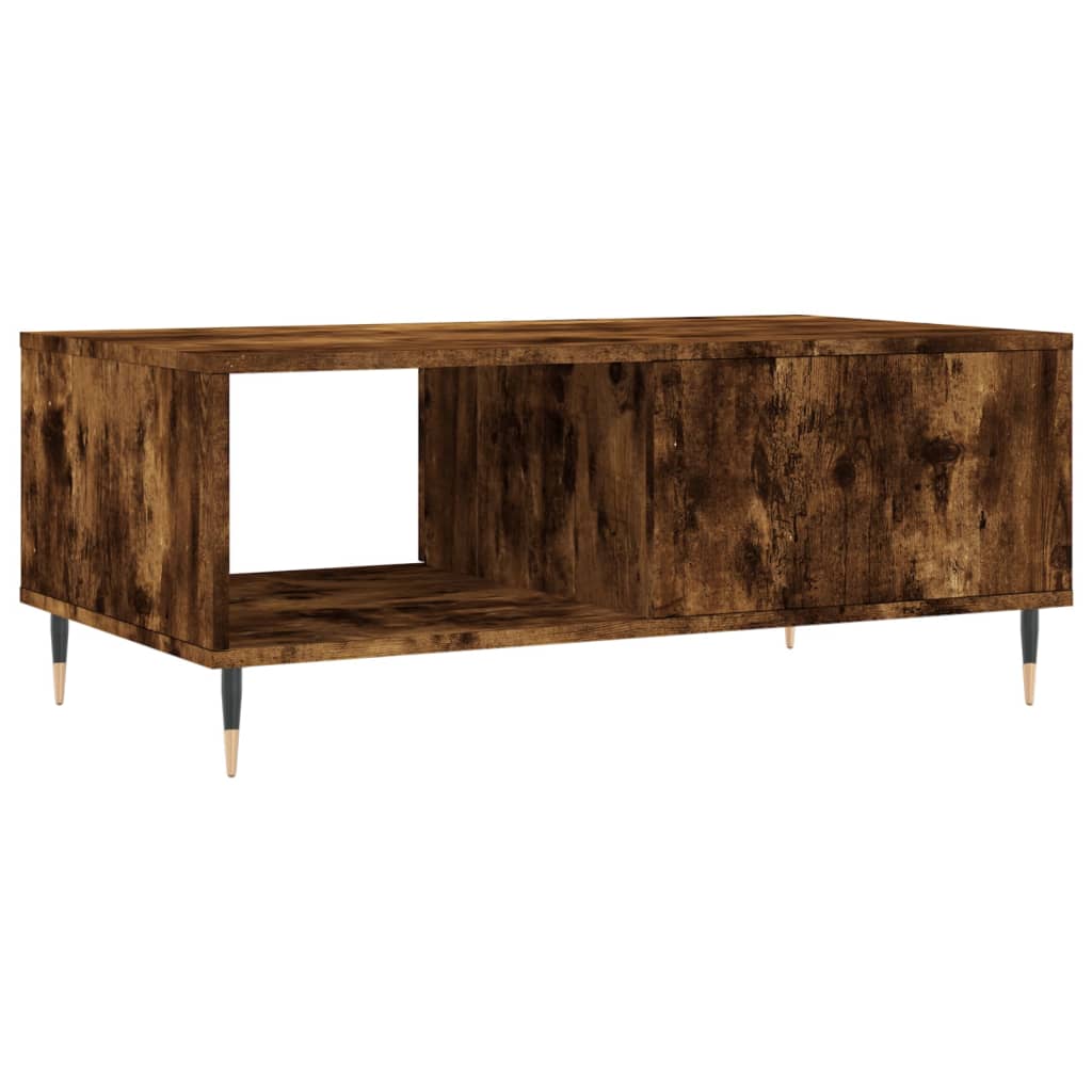 Modern Wooden Living Room Coffee Table With Drawer & Open Storage Space Wood