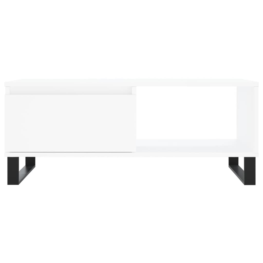 Modern Wooden Living Room Coffee Table With Drawer & Open Storage Space Wood