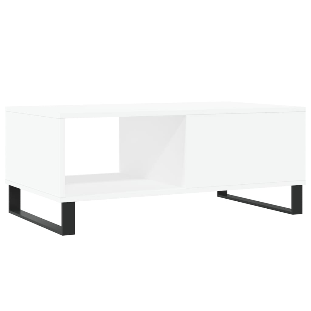 Modern Wooden Living Room Coffee Table With Drawer & Open Storage Space Wood