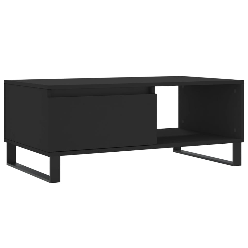 Modern Wooden Living Room Coffee Table With Drawer & Open Storage Space Wood