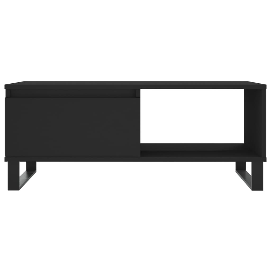 Modern Wooden Living Room Coffee Table With Drawer & Open Storage Space Wood