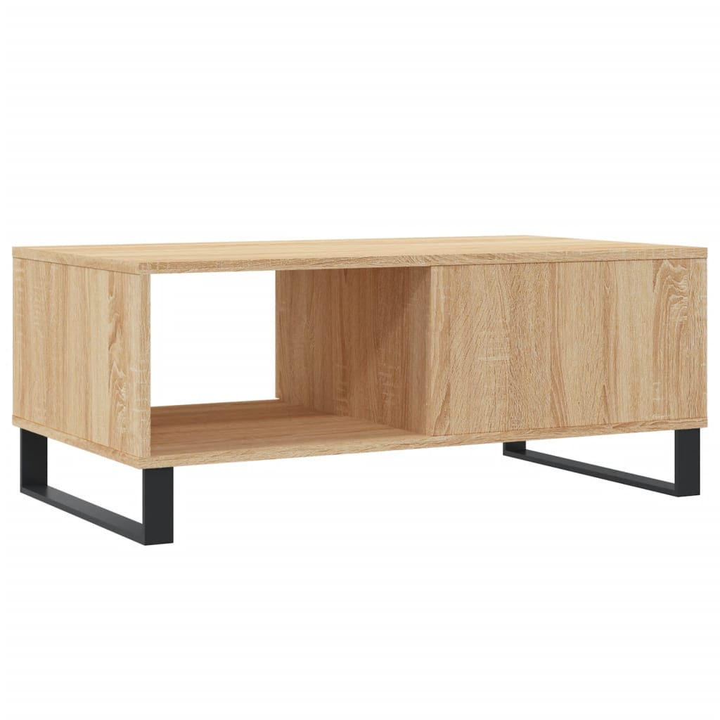 Modern Wooden Living Room Coffee Table With Drawer & Open Storage Space Wood