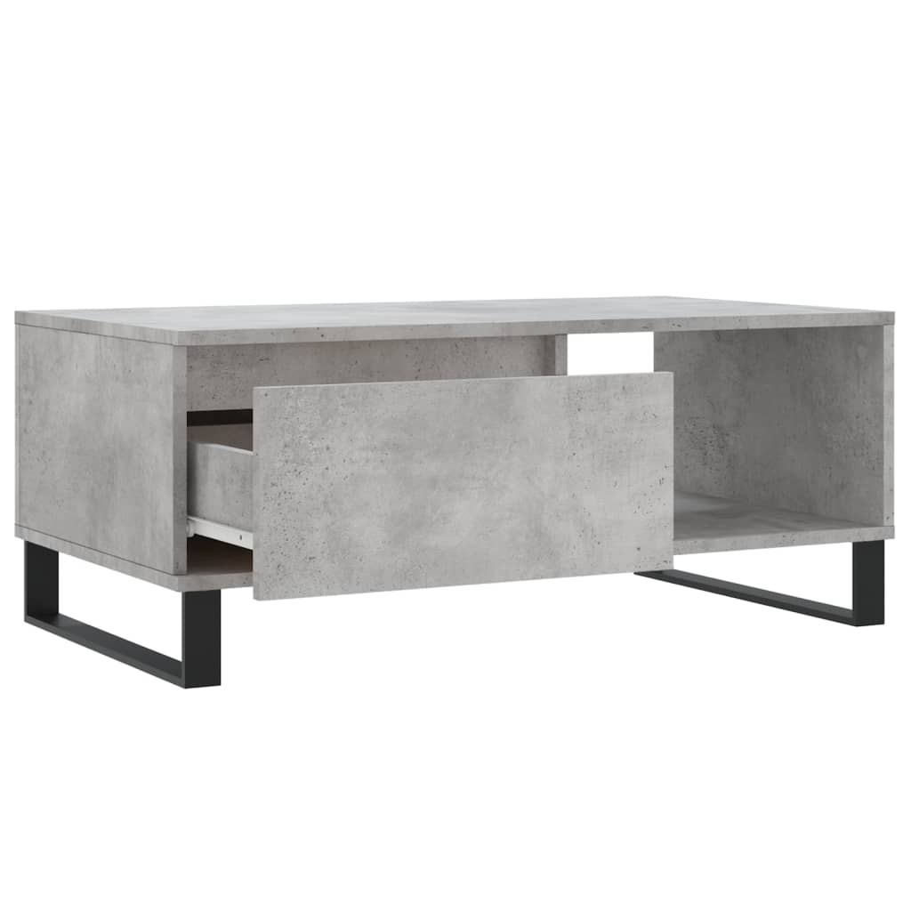 Modern Wooden Living Room Coffee Table With Drawer & Open Storage Space Wood