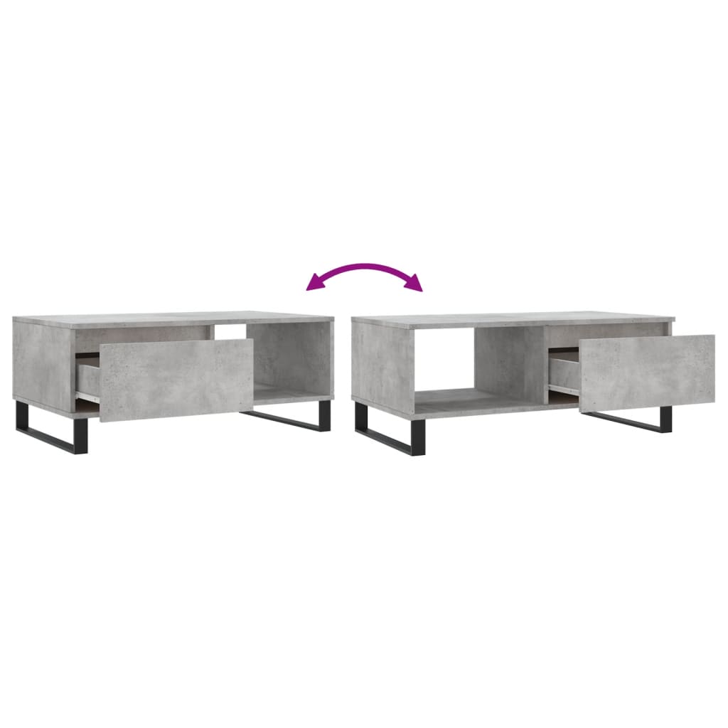 Modern Wooden Living Room Coffee Table With Drawer & Open Storage Space Wood