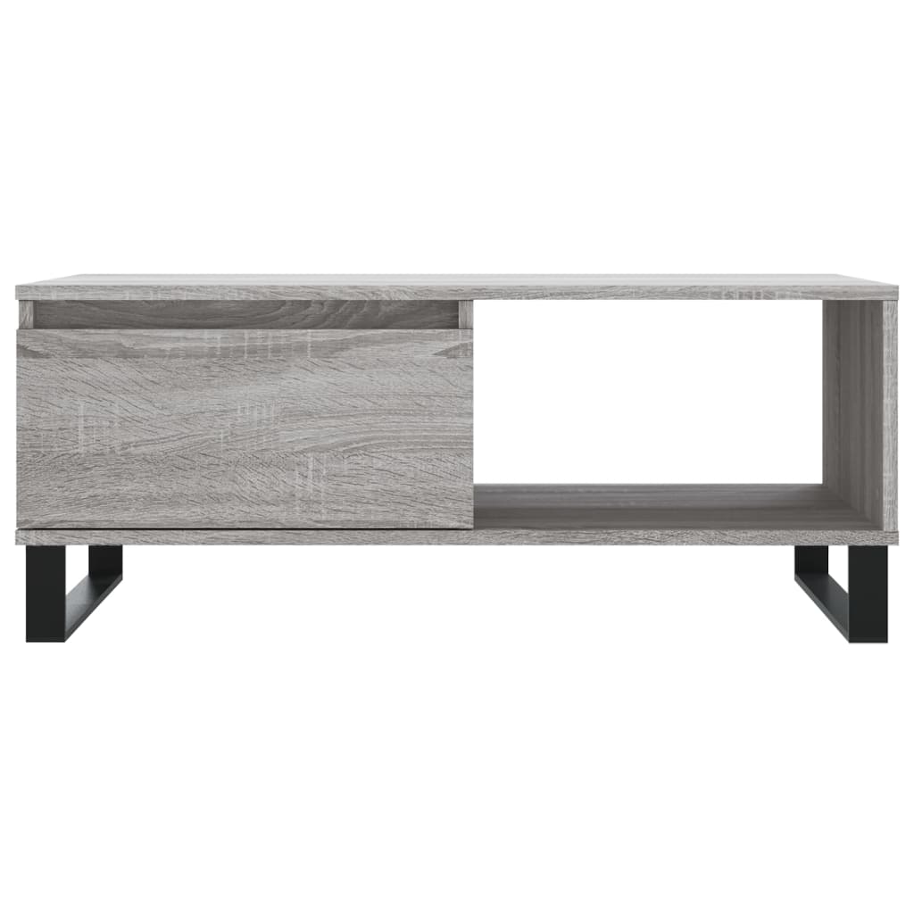 Modern Wooden Living Room Coffee Table With Drawer & Open Storage Space Wood
