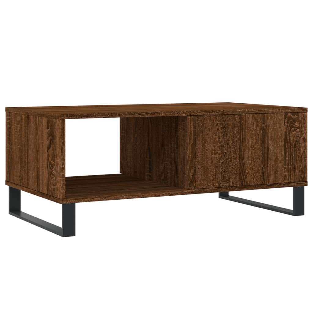 Modern Wooden Living Room Coffee Table With Drawer & Open Storage Space Wood