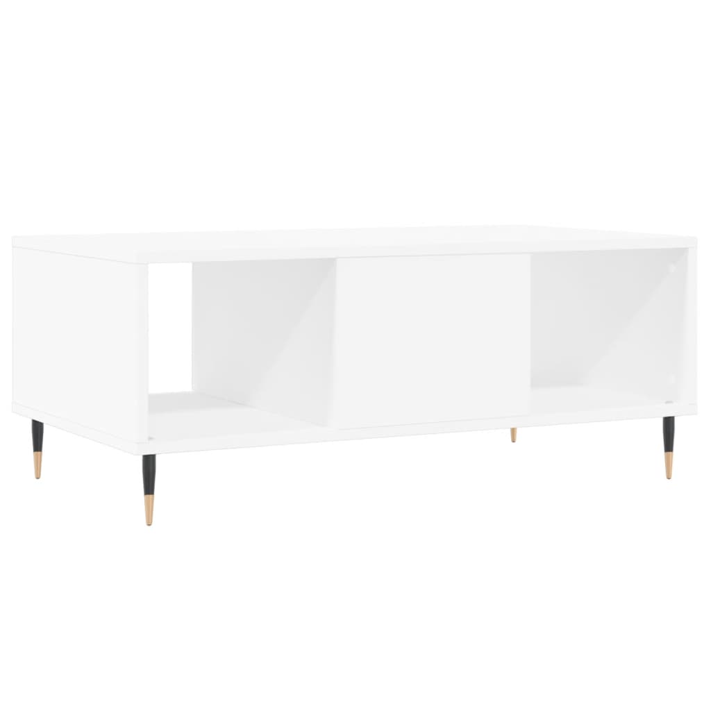 Modern Wooden Living Room Coffee Table With Drawer & Open Storage Compartments