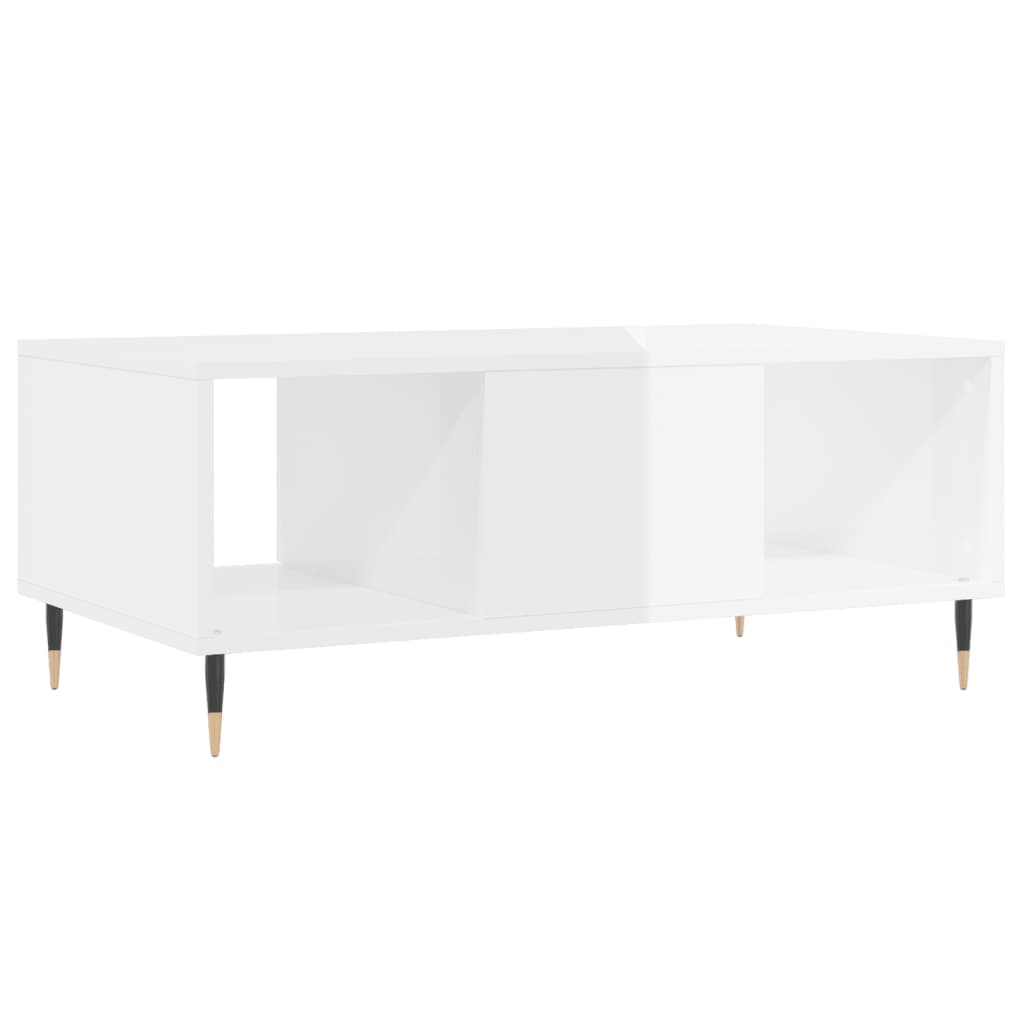 Modern Wooden Living Room Coffee Table With Drawer & Open Storage Compartments