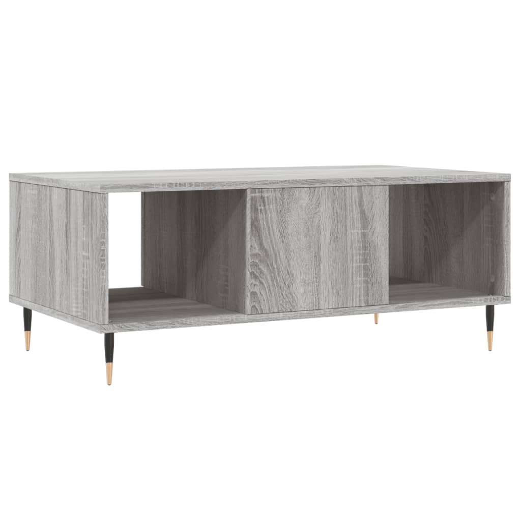 Modern Wooden Living Room Coffee Table With Drawer & Open Storage Compartments