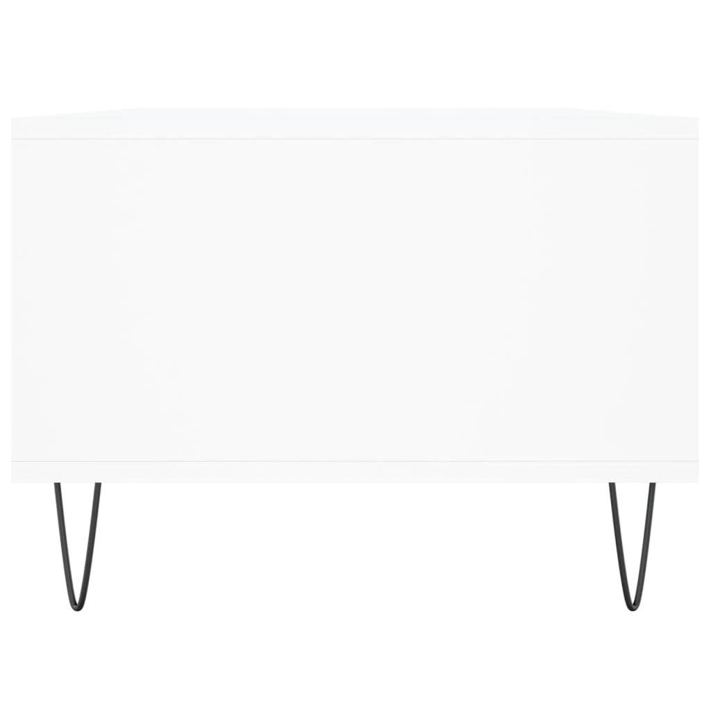 Coffee Table White 90x50x36.5 cm Engineered Wood