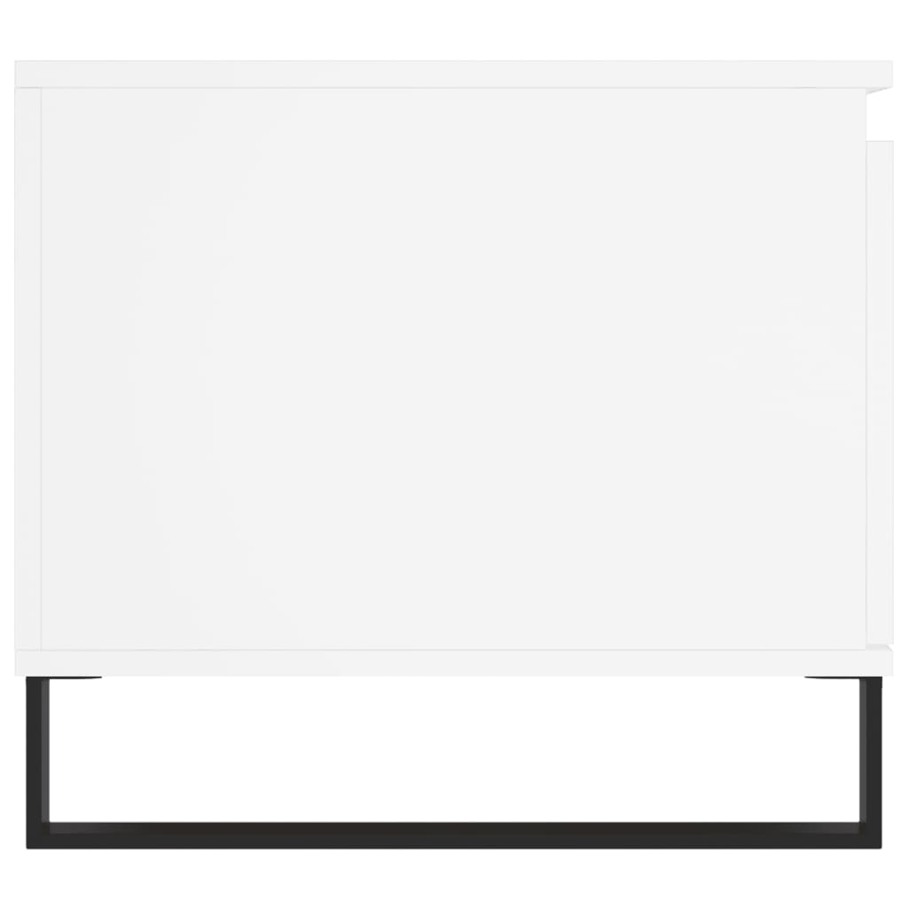Coffee Table White 100x50x45 cm Engineered Wood