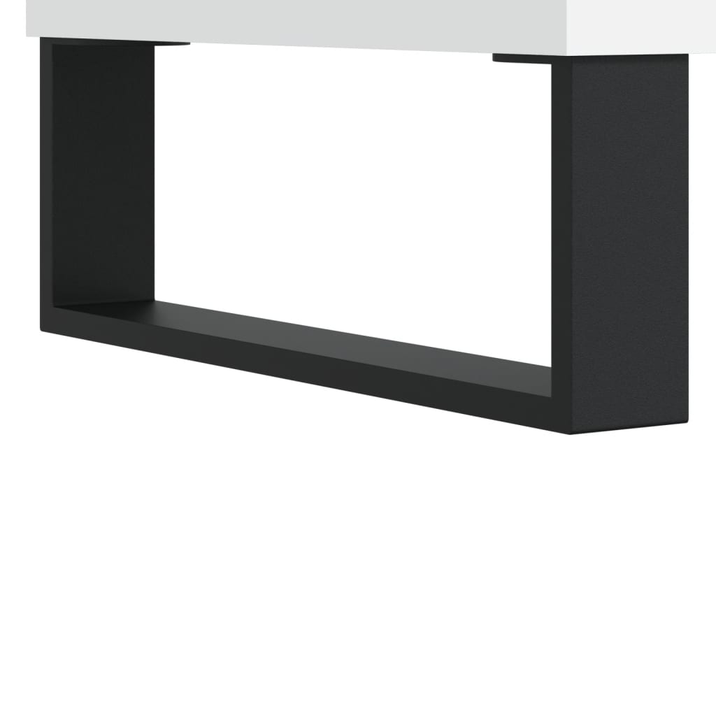 Coffee Table White 100x50x45 cm Engineered Wood