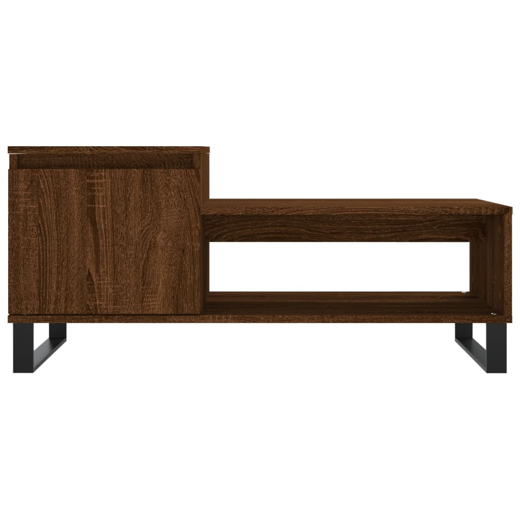 Coffee Table Brown Oak 100x50x45 cm Engineered Wood