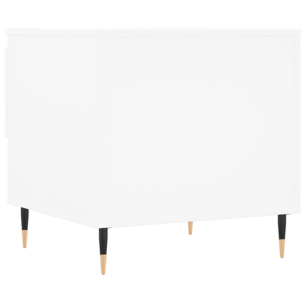 Coffee Table White 50x46x50 cm Engineered Wood