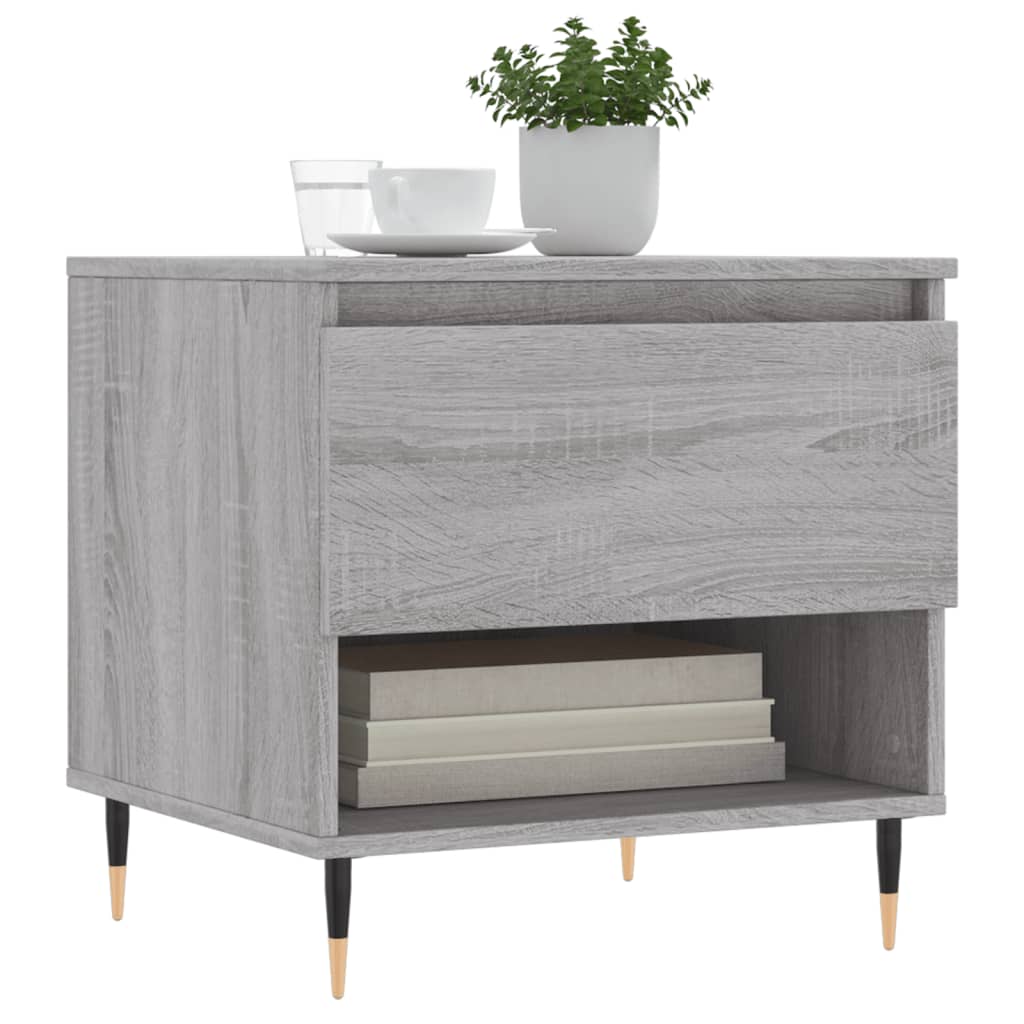 Coffee Table Grey Sonoma 50x46x50 cm Engineered Wood