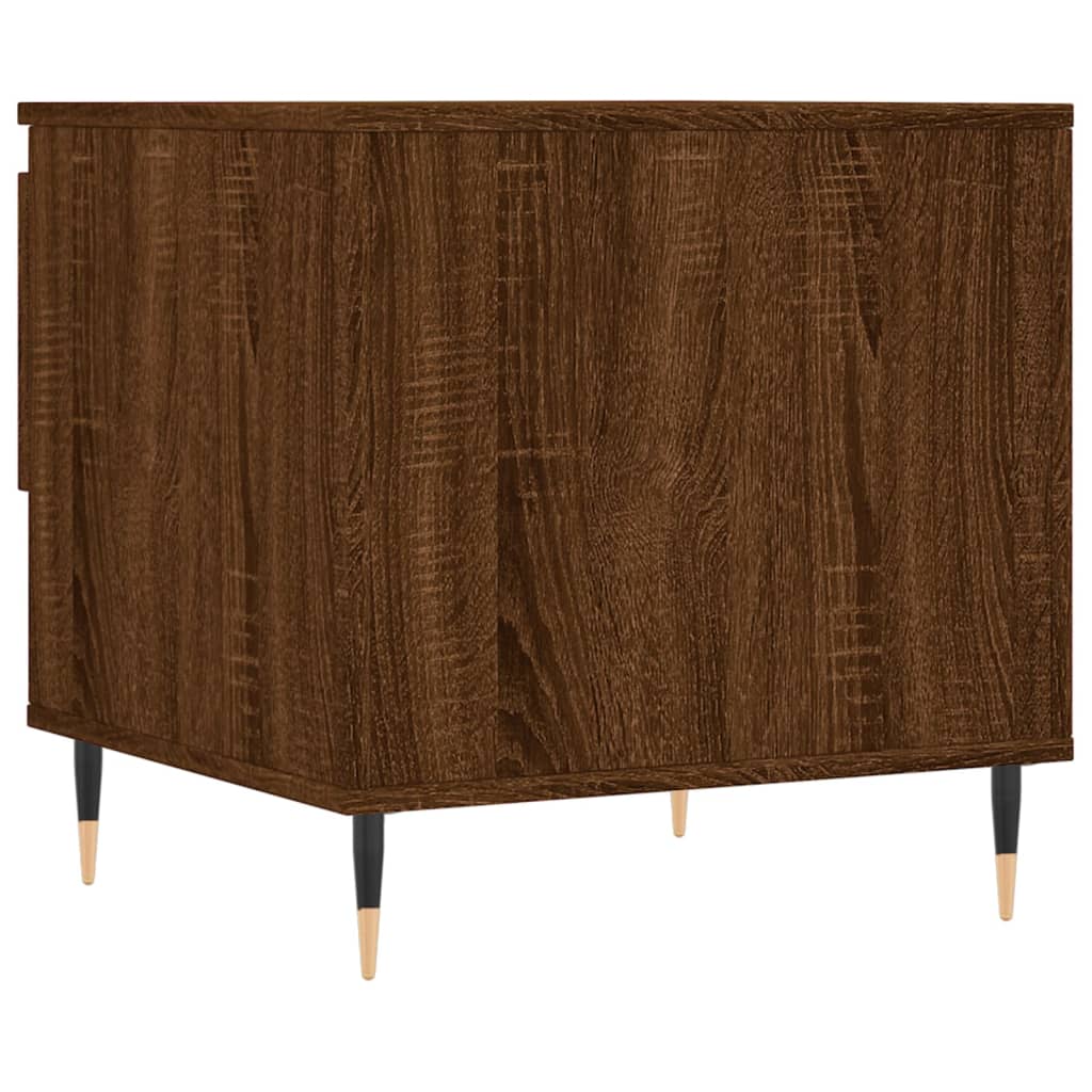 Coffee Table Brown Oak 50x46x50 cm Engineered Wood