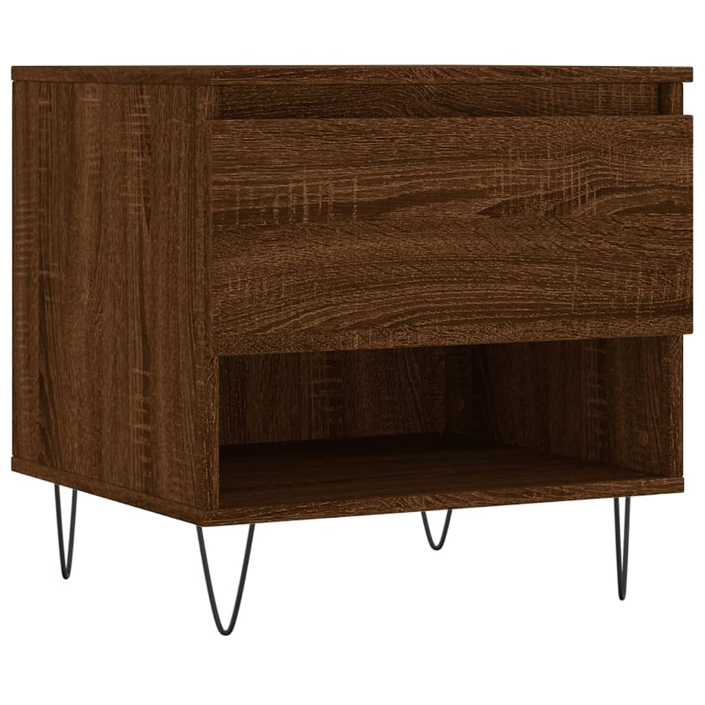 Coffee Table Brown Oak 50x46x50 cm Engineered Wood