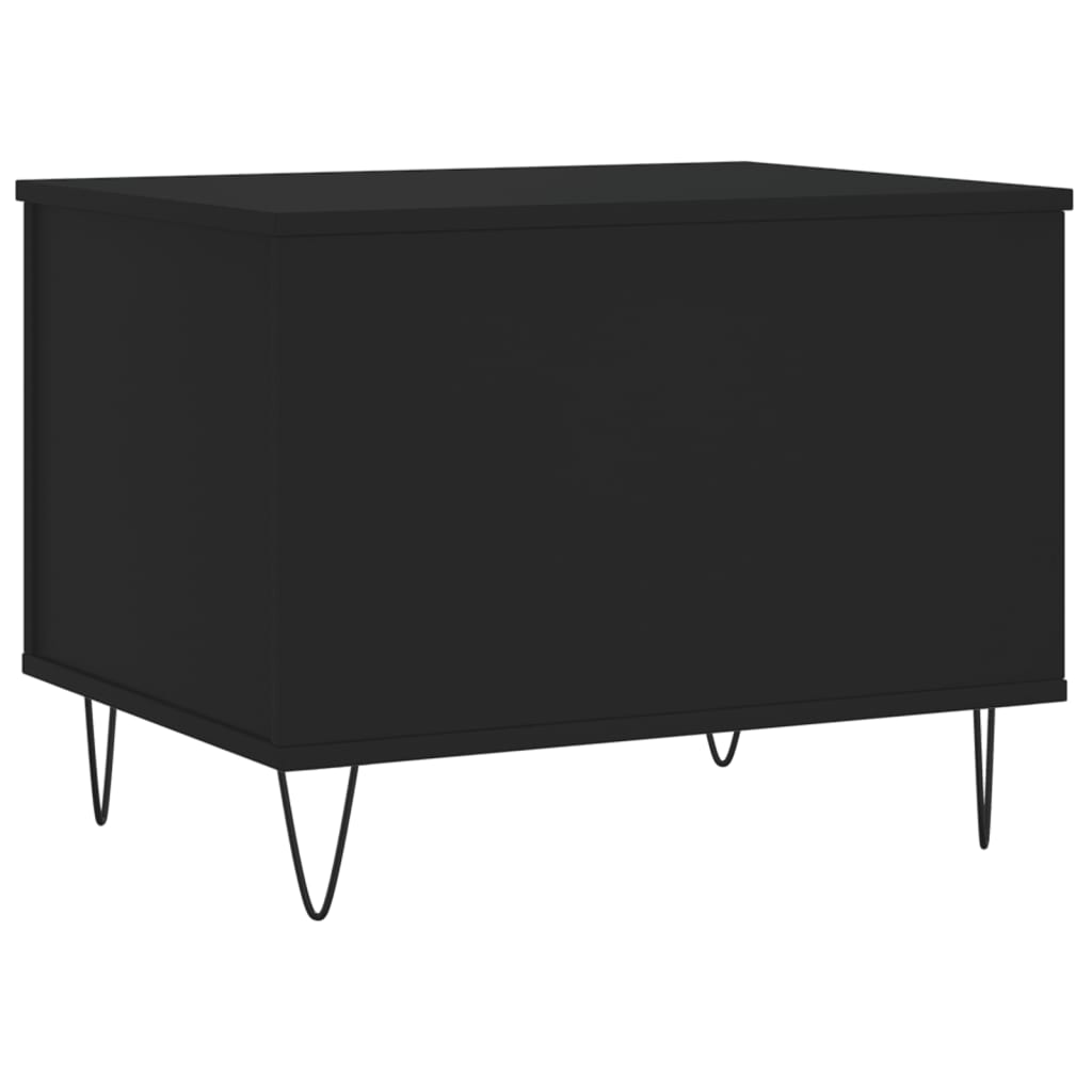 Coffee Table Black 60x44.5x45 cm Engineered Wood