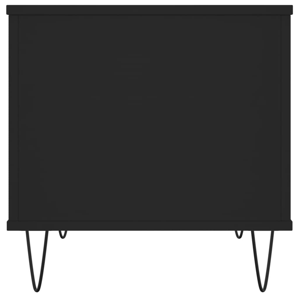 Coffee Table Black 60x44.5x45 cm Engineered Wood