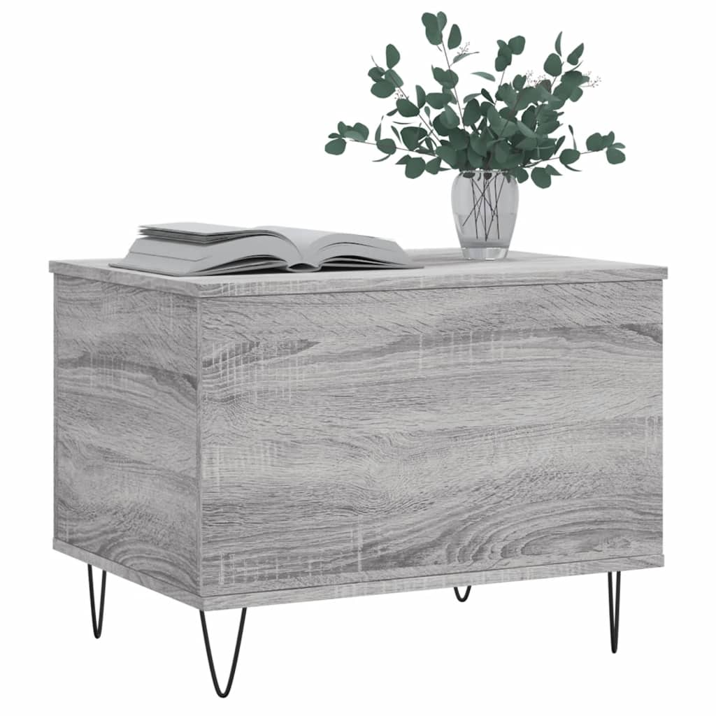 Coffee Table Grey Sonoma 60x44.5x45 cm Engineered Wood