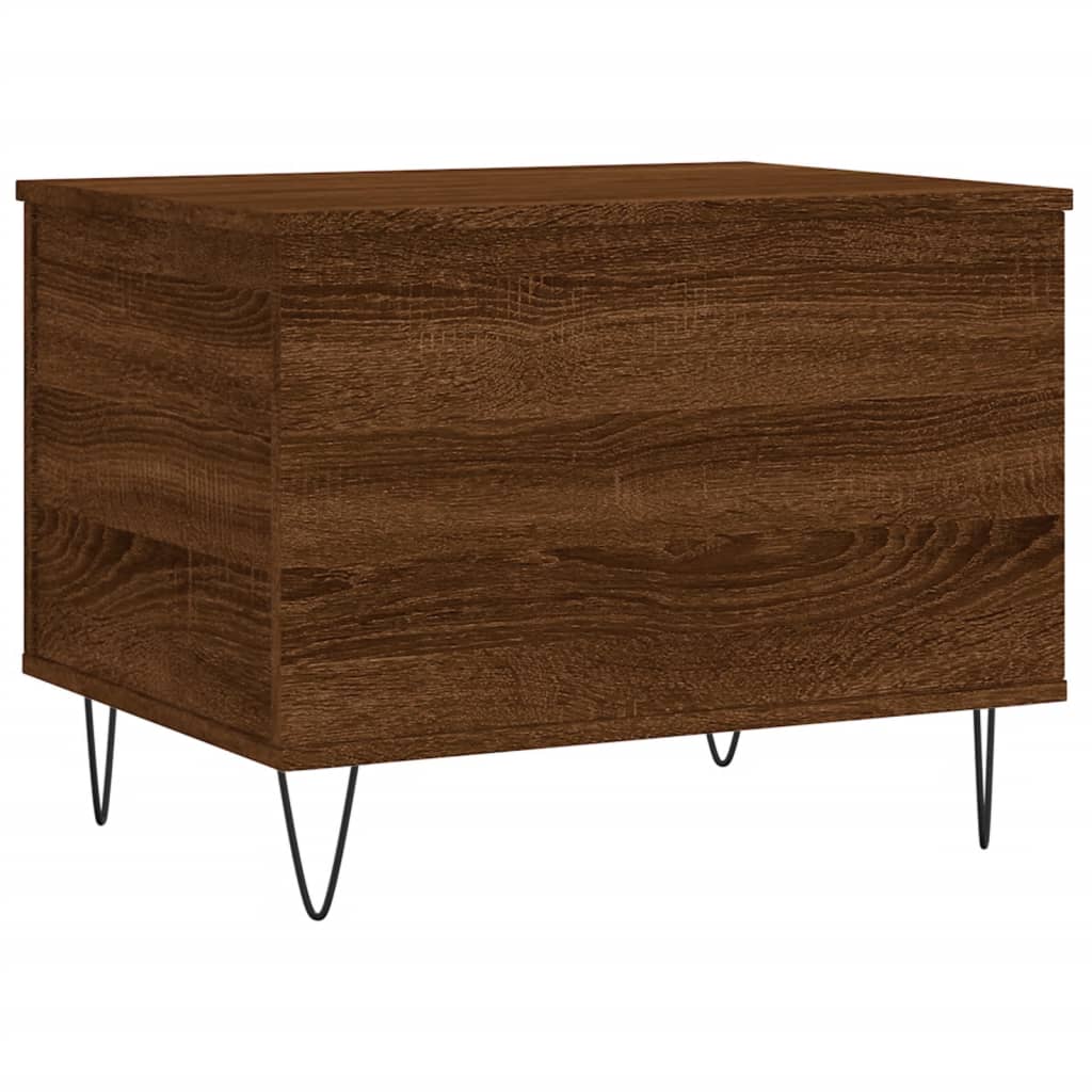 Coffee Table Brown Oak 60x44.5x45 cm Engineered Wood