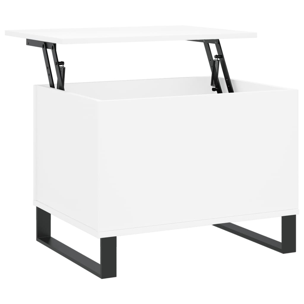 Coffee Table White 60x44.5x45 cm Engineered Wood