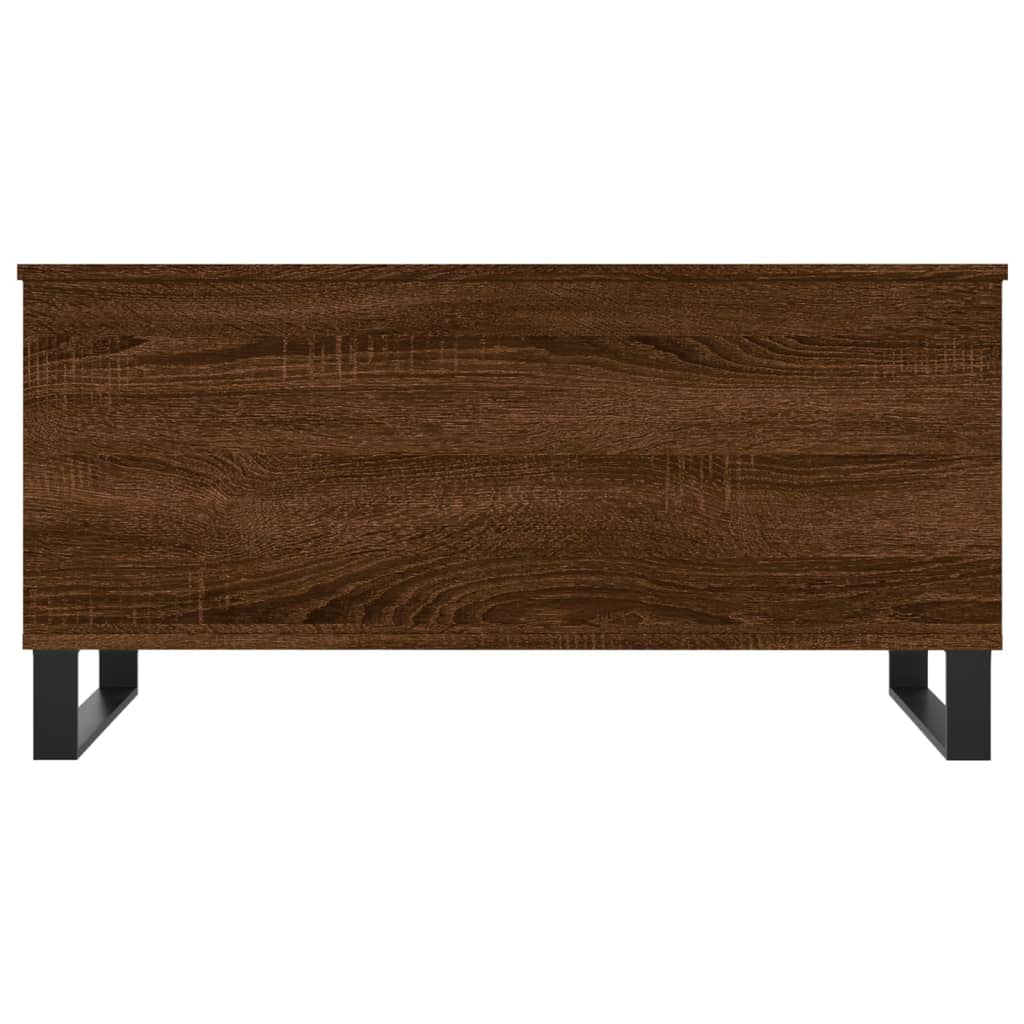 Coffee Table Brown Oak 90x44.5x45 cm Engineered Wood