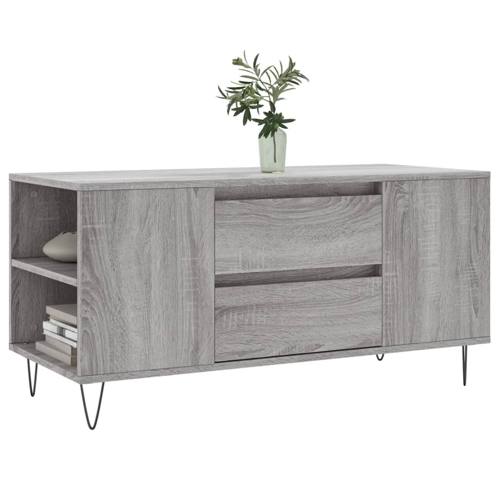 Coffee Table Grey Sonoma 102x44.5x50 cm Engineered Wood